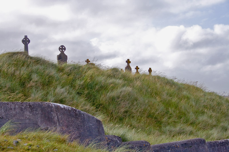 Spectacular cemetary near the beach on Inishmore.