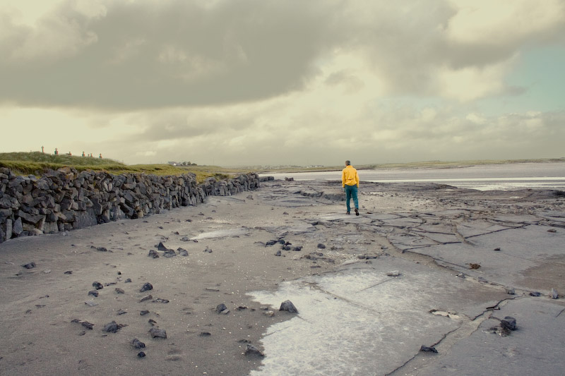 Mark on the beach on Inishmore.