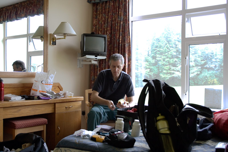 Sorting the gear.