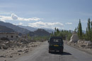 Approaching Thiksey Gompa