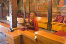 Monks chanting at Thiksey