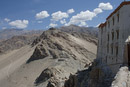 View of surrounding mountains from the roof - a high altitude dessert