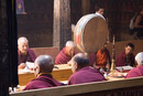 Monks chanting at Shey Gompa