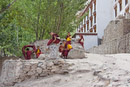 Young monks hanging out