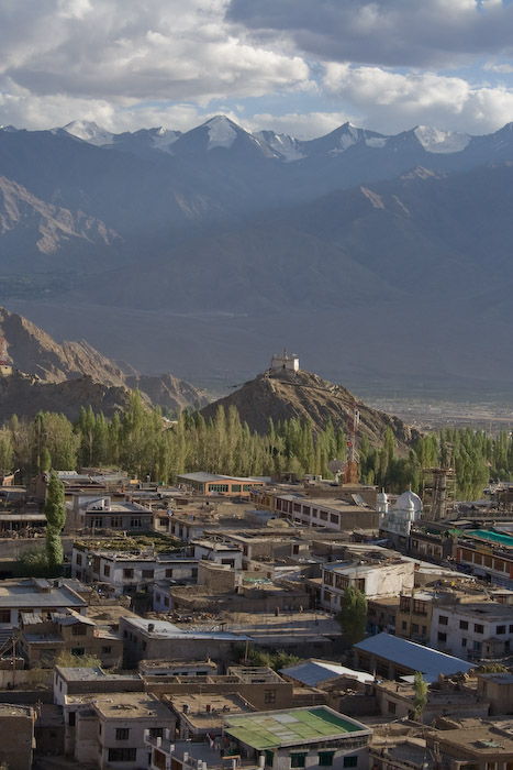 View of Palace of another gompa at the edge of town