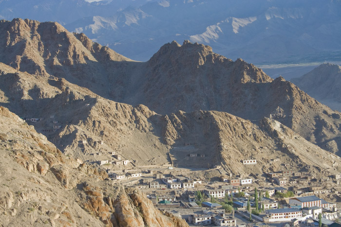 Looking down on Leh