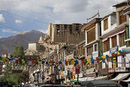 View of Leh Palace from Main Bazaar in Leh