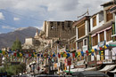 View of Leh Palace from Main Bazaar in Leh