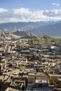View of the town and valley
