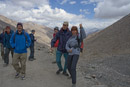 The altitude can make you giddy. Jo and Mark break into a dance, while Jamie  just laughs