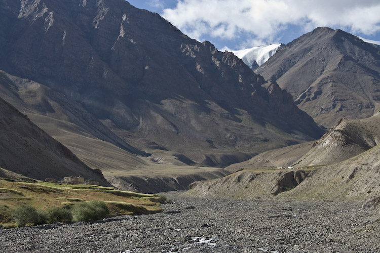 Looking up the valley.