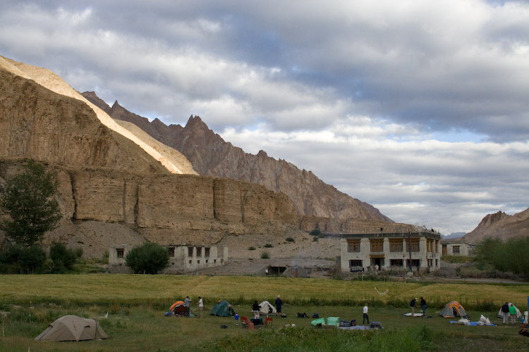 Camp 4 in the morning - the best view was from the toilet block.