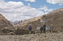 Mani wall and chorten.
