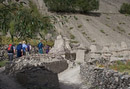 Walking up to Rumbak Village.