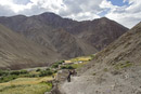 Looking back down the valley toward camp.