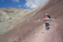 Continuing uphill.