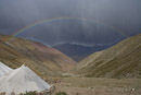 Rainbow after brief storm at camp.