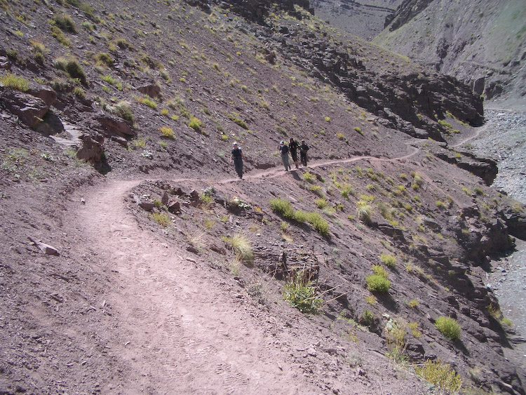 Seemingly endless downhill through a canyon.