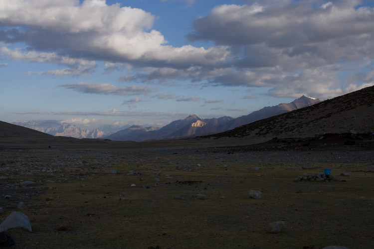 Evening light at Camp 6.