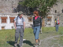 Giles and Jo, leaving Markha Village.