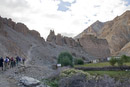 Approaching Markha Village and Gompa.