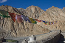 Prayer flags at Markha Gompa.