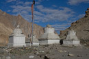 Chortens at Markha Gompa.