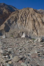 Mani stones and chortens.