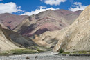 Fantastic rock colors with Hangkar Village below.