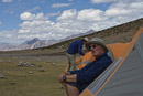 Mike contemplates our surroundings.
