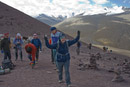 Vanessa reaches the top!!! The Kongmaru La is at 5100 m - 16,730 ft.