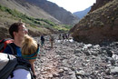 It was a long slog out of the valley with lots of rocks and stream crossings.