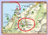 Location of Deià